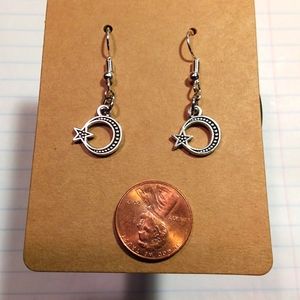 Moon and Star Earrings